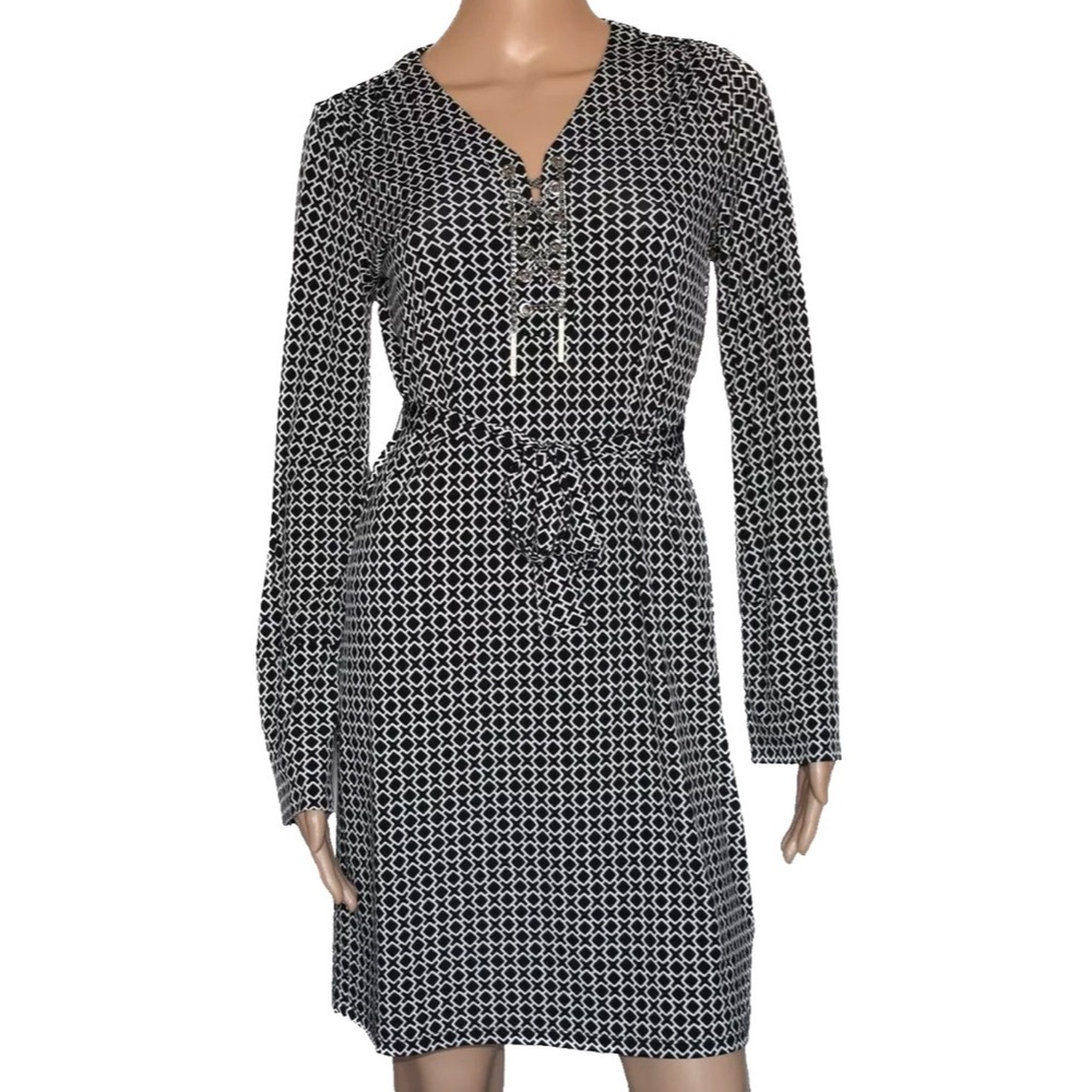 Michael Kors Print Chain Tie Dress